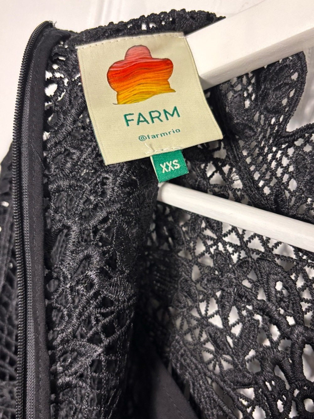 FARM Rio Tiered Guipure Lace Maxi Dress In Black π€ - Picture 8 of 9